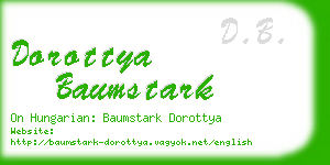 dorottya baumstark business card